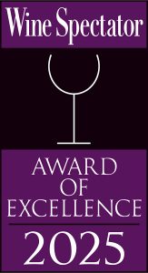 Wine spectator award of excellence